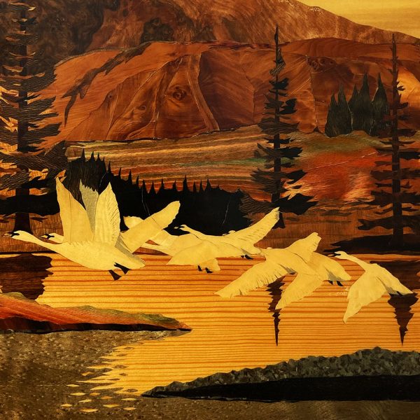 Swan-Marquetry-One-Nine-Eight-Five-Geese