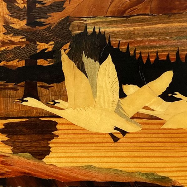 Swan-Marquetry-One-Nine-Eight-Five-Swan